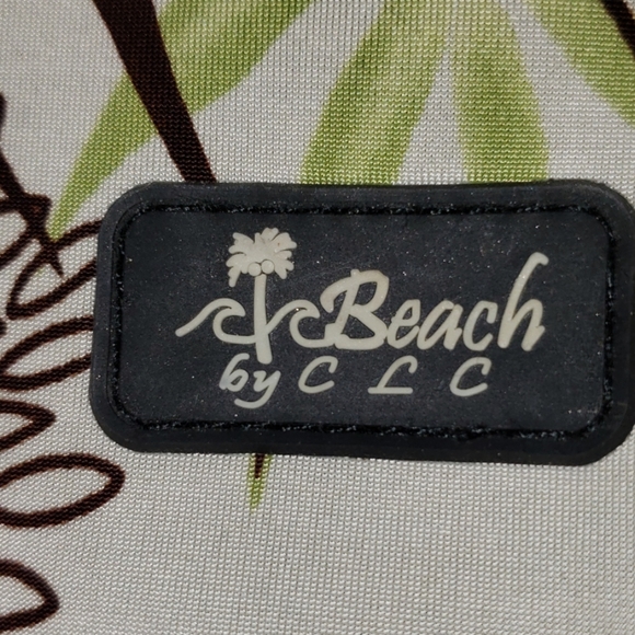 EUC BEACH BY CLC NEOPRENE FLORAL HANDBAG - Picture 5 of 7